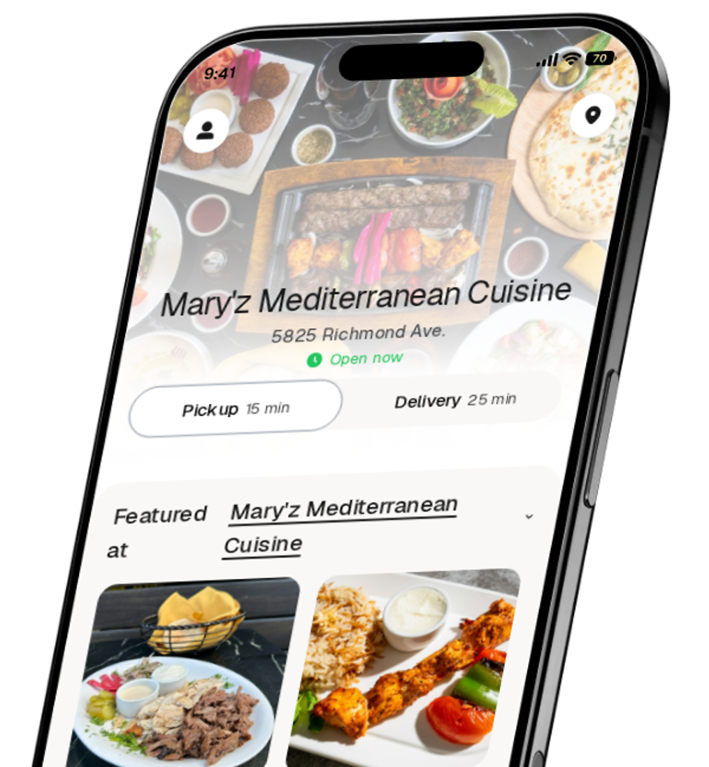 Mary'z Mediterranean Cuisine app preview