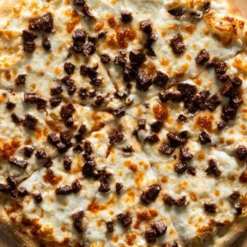 Cheese & Sausage Flatbread.
