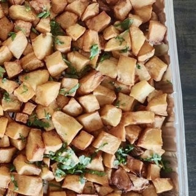 Garlic Potatoes Tray.