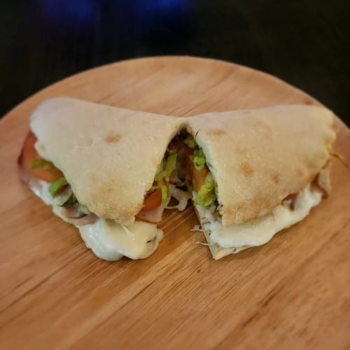 Turkey & Cheese Calzone.