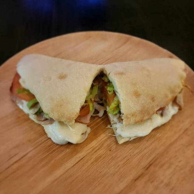 Turkey & Cheese Calzone.