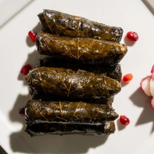 Stuffed Grape Leaves.