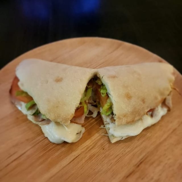 Turkey & Cheese Calzone.