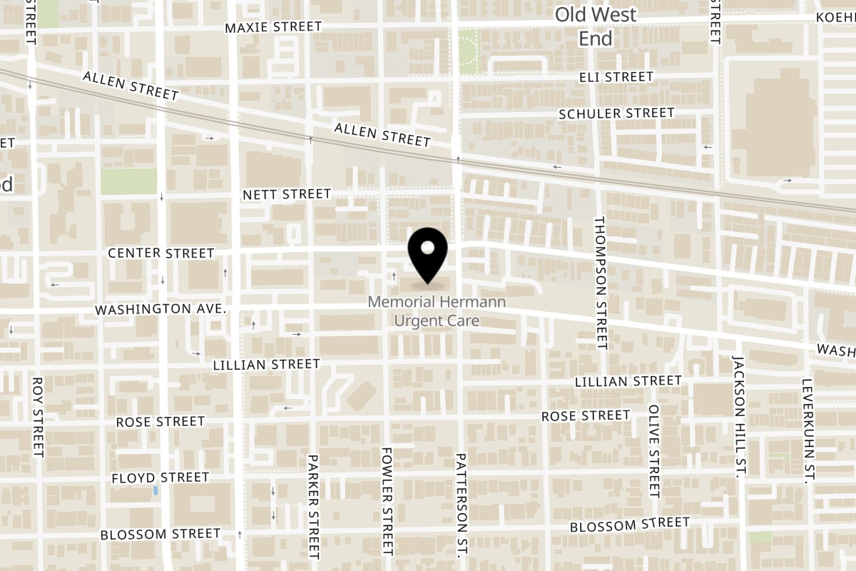 Map showing the location of Mary'z Mediterranean Cuisine Washington Ave on 4500 Washington Ave #200 in Houston